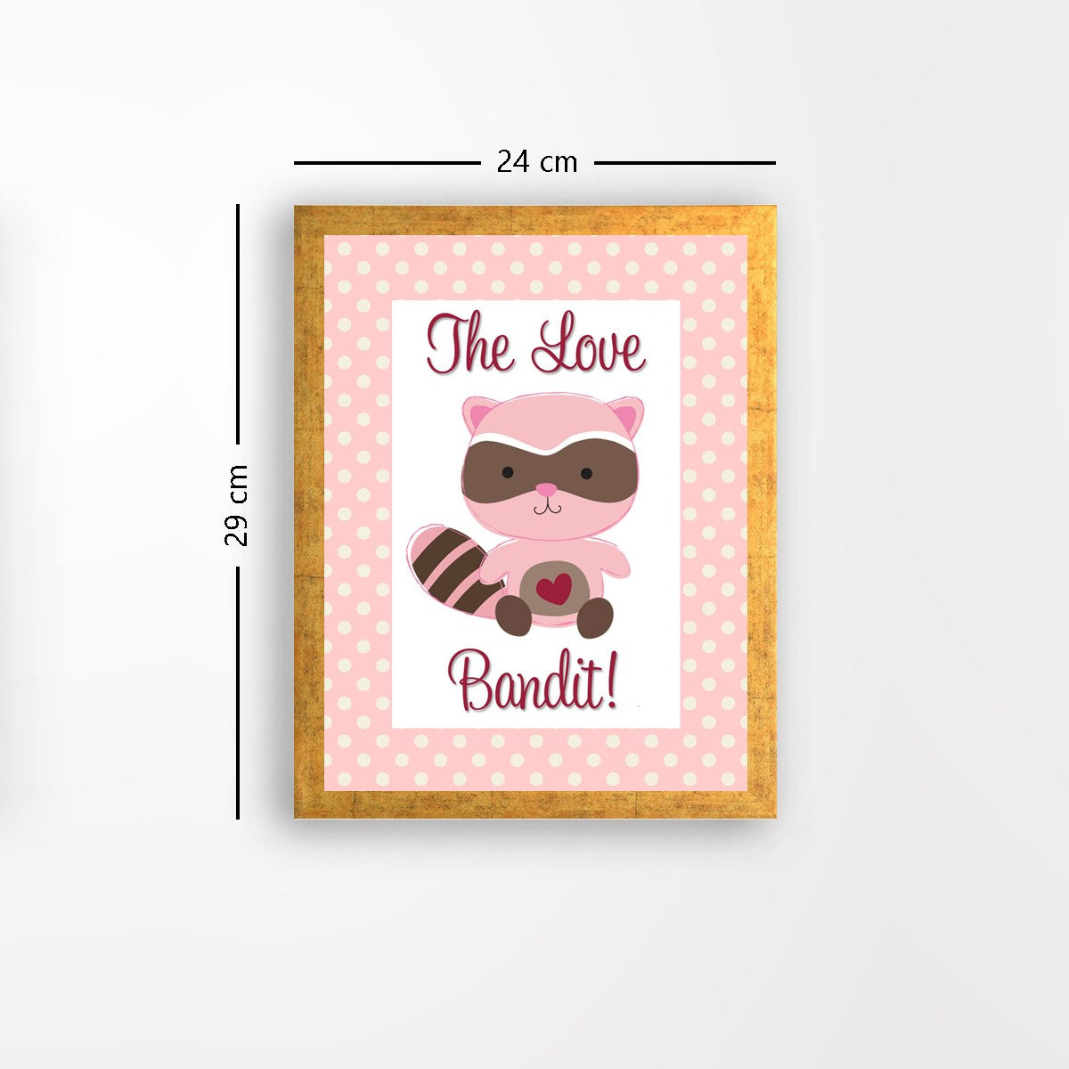 Quadro Decorativo MDF Emoldurado - Arte Multicolor 24x29cm com Moldura de Madeira 2cm