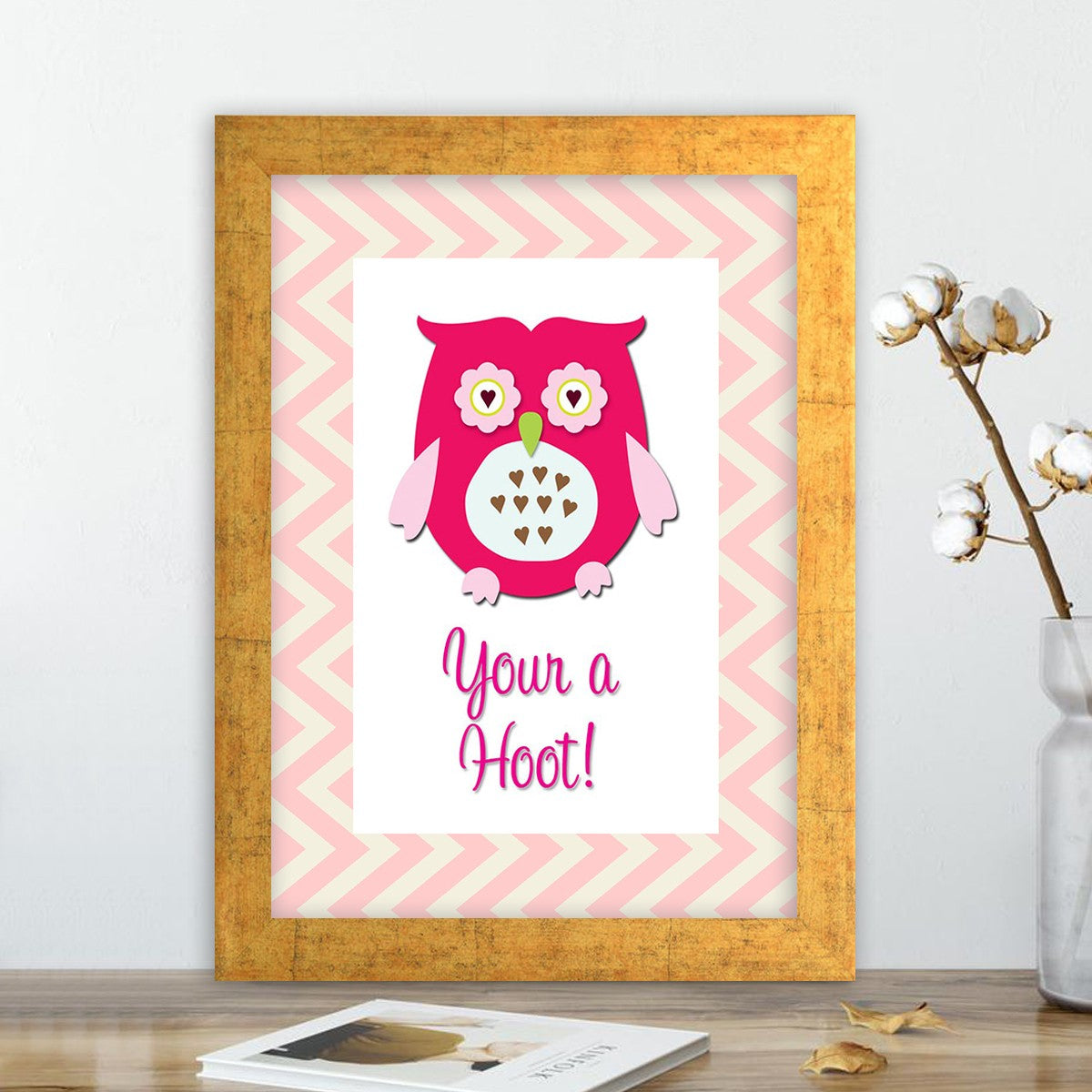 Quadro Decorativo MDF Emoldurado - Arte Multicolor 24x29cm com Moldura de Madeira 2cm