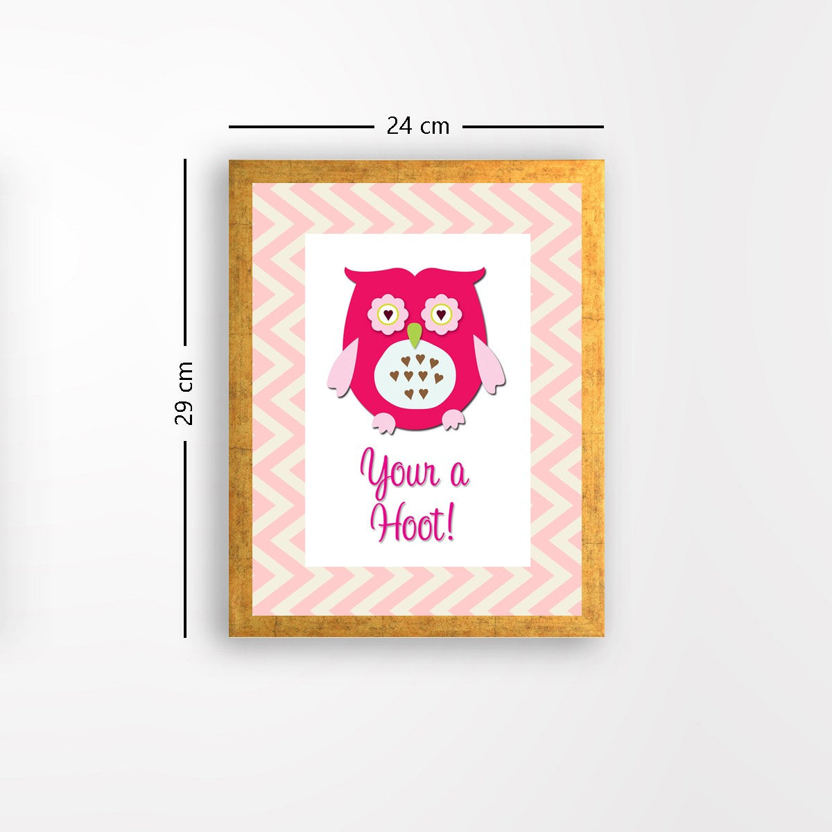 Quadro Decorativo MDF Emoldurado - Arte Multicolor 24x29cm com Moldura de Madeira 2cm