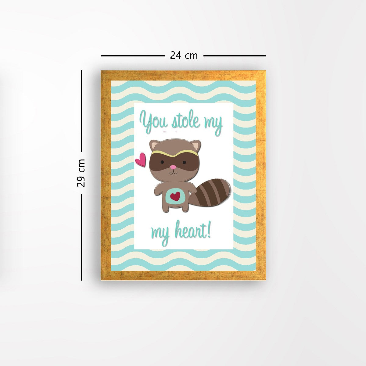 Quadro Decorativo MDF Emoldurado - Arte Multicolor 24x29cm com Moldura de Madeira 2cm