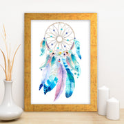 Quadro Decorativo MDF Emoldurado - Arte Multicolor 24x29cm com Moldura de Madeira 2cm