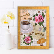 Quadro Decorativo MDF Emoldurado - Arte Multicolor 24x29cm com Moldura de Madeira 2cm