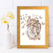 Quadro Decorativo MDF Emoldurado - Arte Multicolor 24x29cm com Moldura de Madeira 2cm