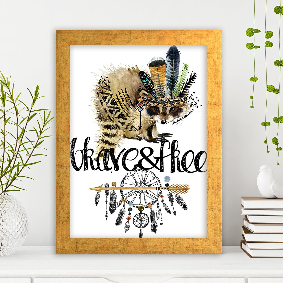 Quadro Decorativo MDF Emoldurado - Arte Multicolor 24x29cm com Moldura de Madeira 2cm