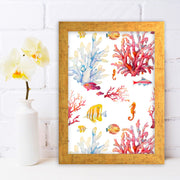 Quadro Decorativo MDF Emoldurado - Arte Multicolor 24x29cm com Moldura de Madeira 2cm