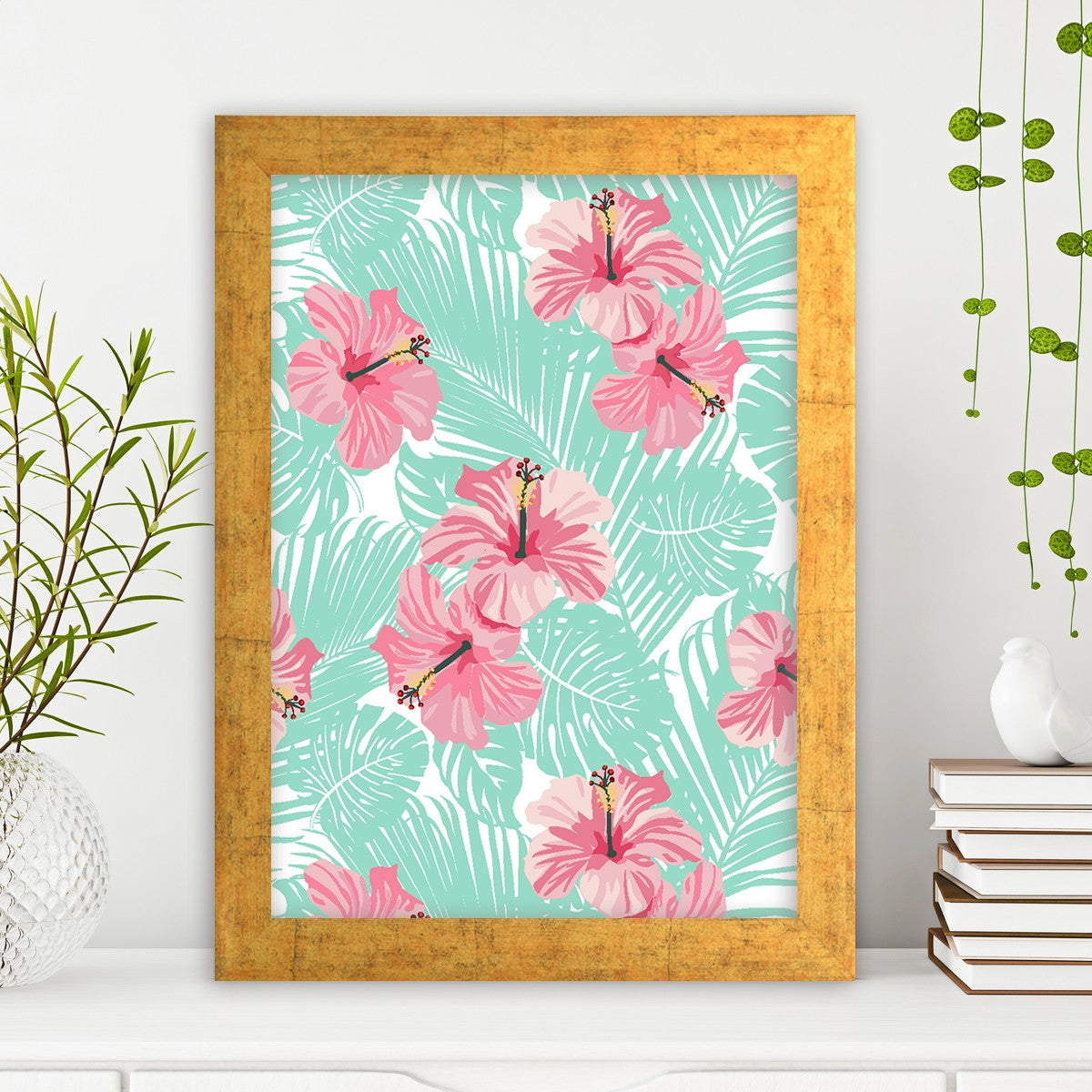 Quadro Decorativo MDF Emoldurado - Arte Multicolor 24x29cm com Moldura de Madeira 2cm