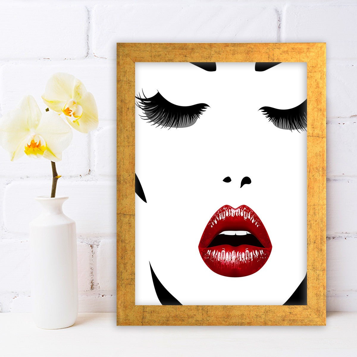 Quadro Decorativo MDF Emoldurado - Arte Multicolor 24x29cm com Moldura de Madeira 2cm