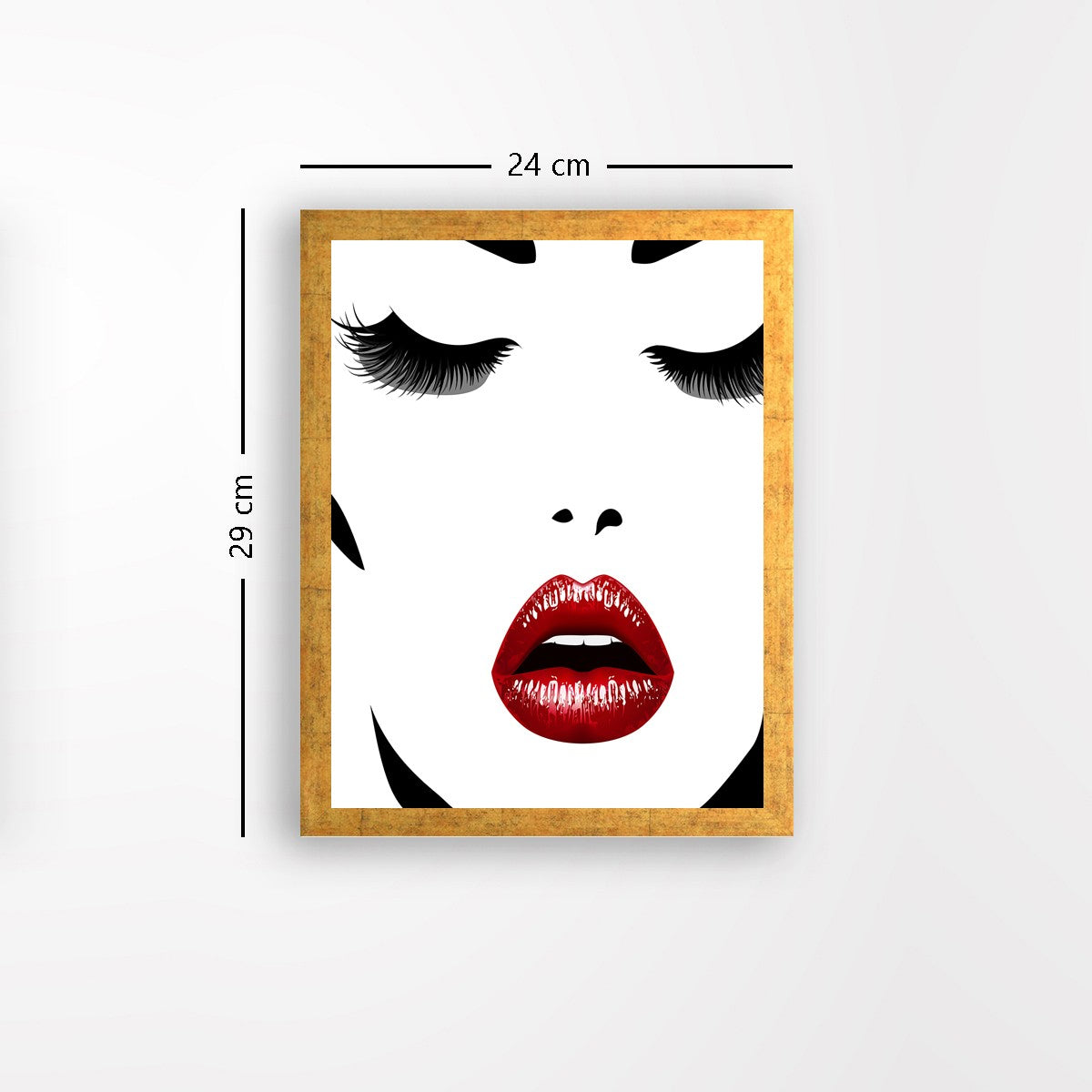 Quadro Decorativo MDF Emoldurado - Arte Multicolor 24x29cm com Moldura de Madeira 2cm