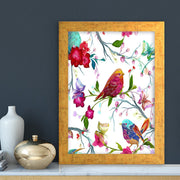 Quadro Decorativo MDF Emoldurado - Arte Multicolor 24x29cm com Moldura de Madeira 2cm