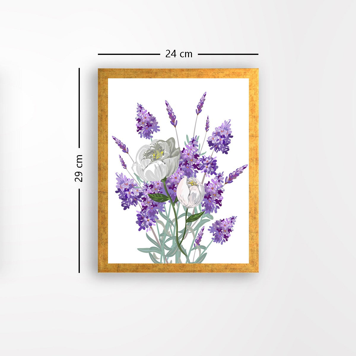 Quadro Decorativo MDF Emoldurado - Arte Multicolor 24x29cm com Moldura de Madeira 2cm