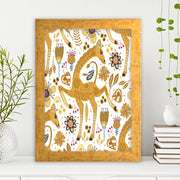 Quadro Decorativo MDF Emoldurado - Arte Multicolor 24x29cm com Moldura de Madeira 2cm