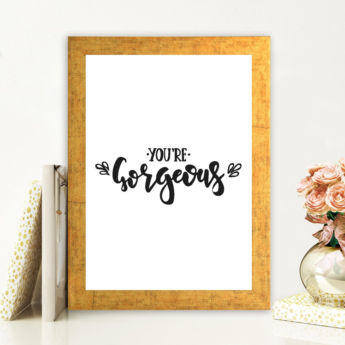 Quadro Decorativo MDF Emoldurado - Arte Multicolor 24x29cm com Moldura de Madeira 2cm