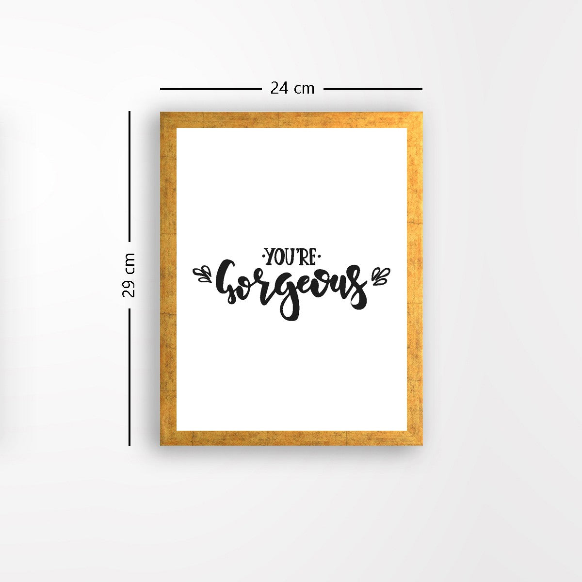 Quadro Decorativo MDF Emoldurado - Arte Multicolor 24x29cm com Moldura de Madeira 2cm