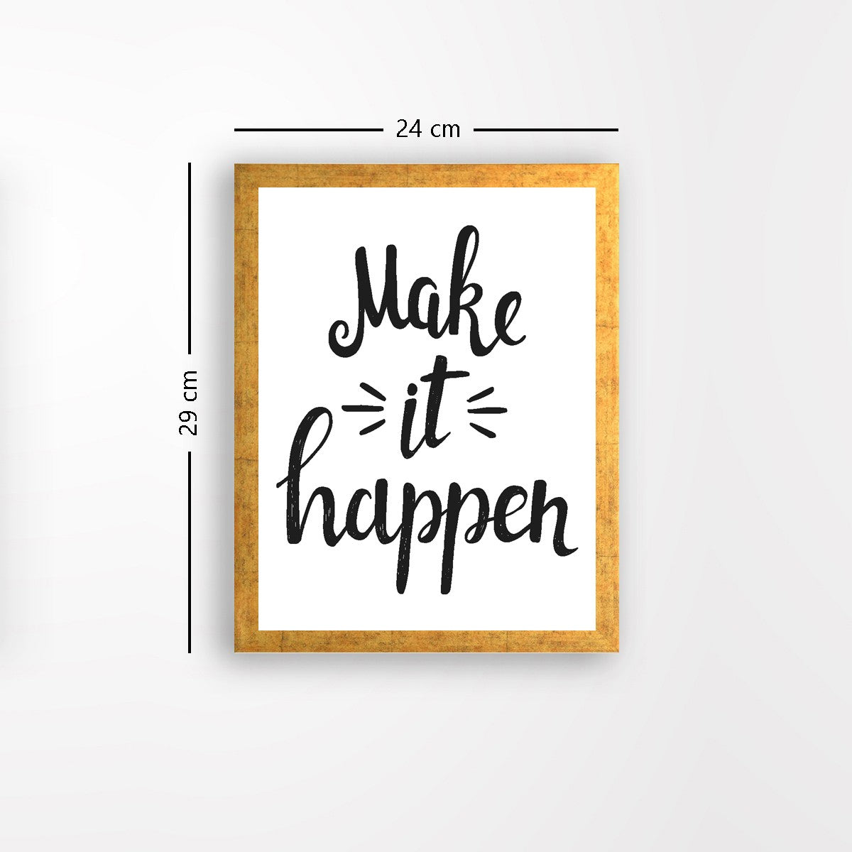 Quadro Decorativo MDF Emoldurado - Arte Multicolor 24x29cm com Moldura de Madeira 2cm