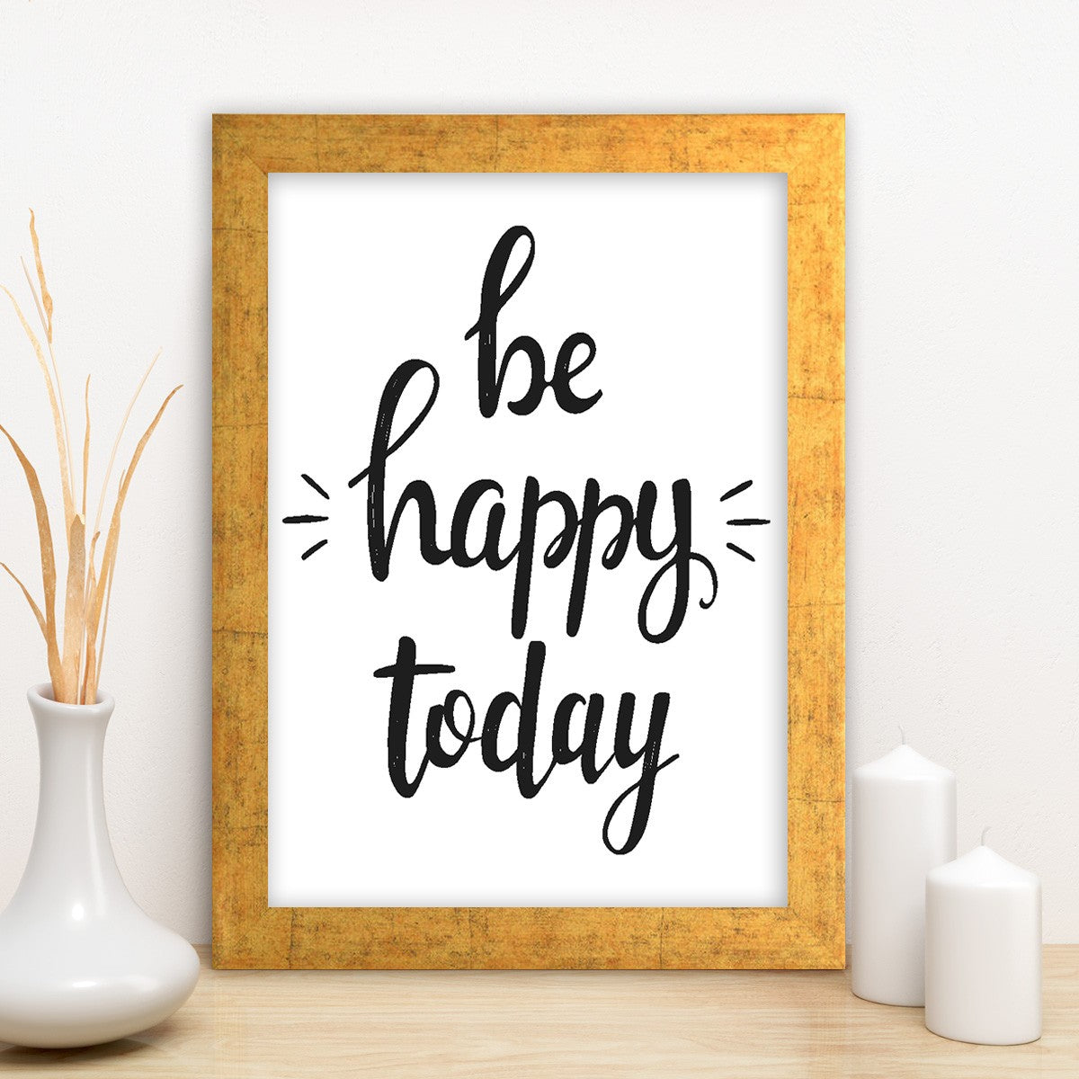 Quadro Decorativo MDF Emoldurado - Arte Multicolor 24x29cm com Moldura de Madeira 2cm