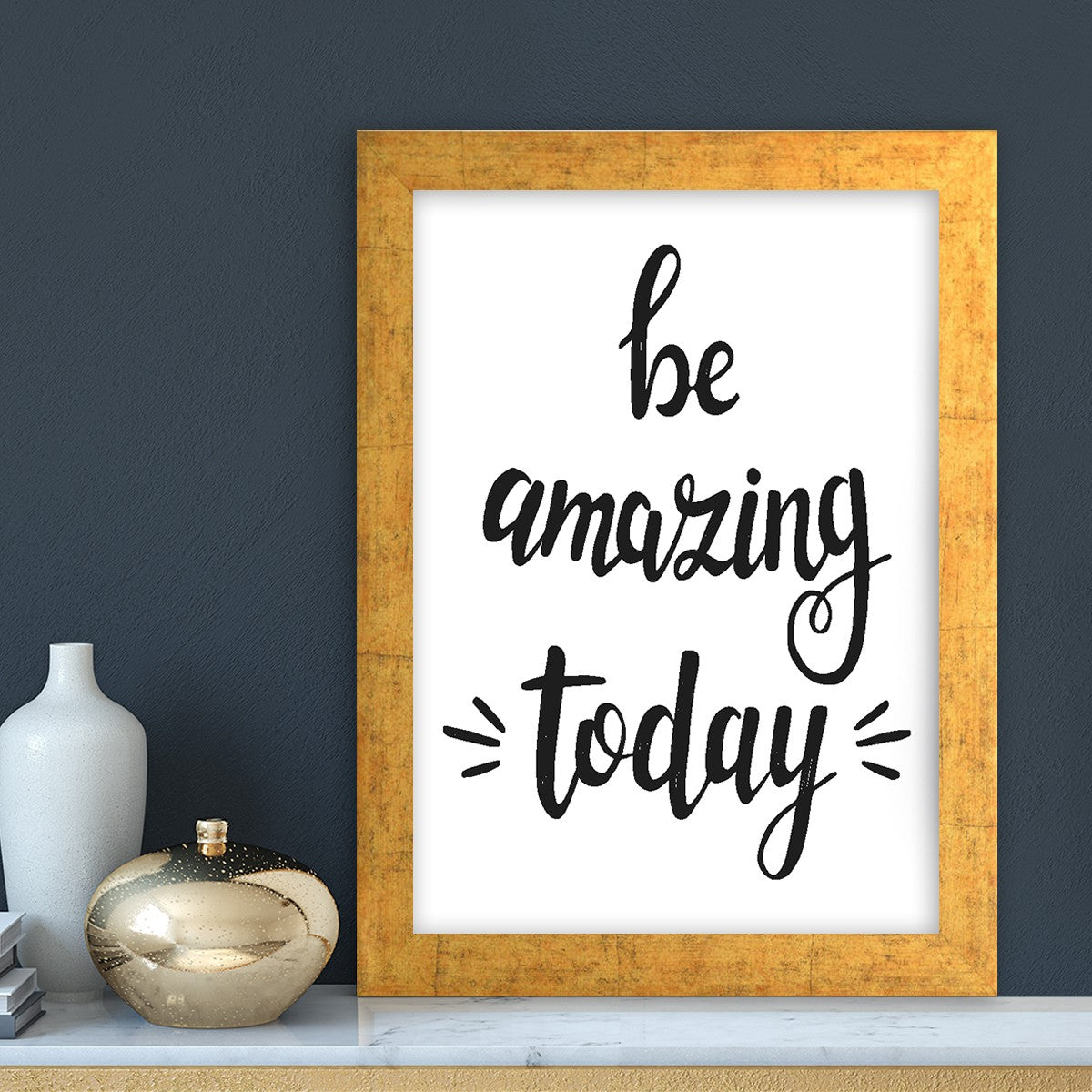 Quadro Decorativo MDF Emoldurado - Arte Multicolor 24x29cm com Moldura de Madeira 2cm