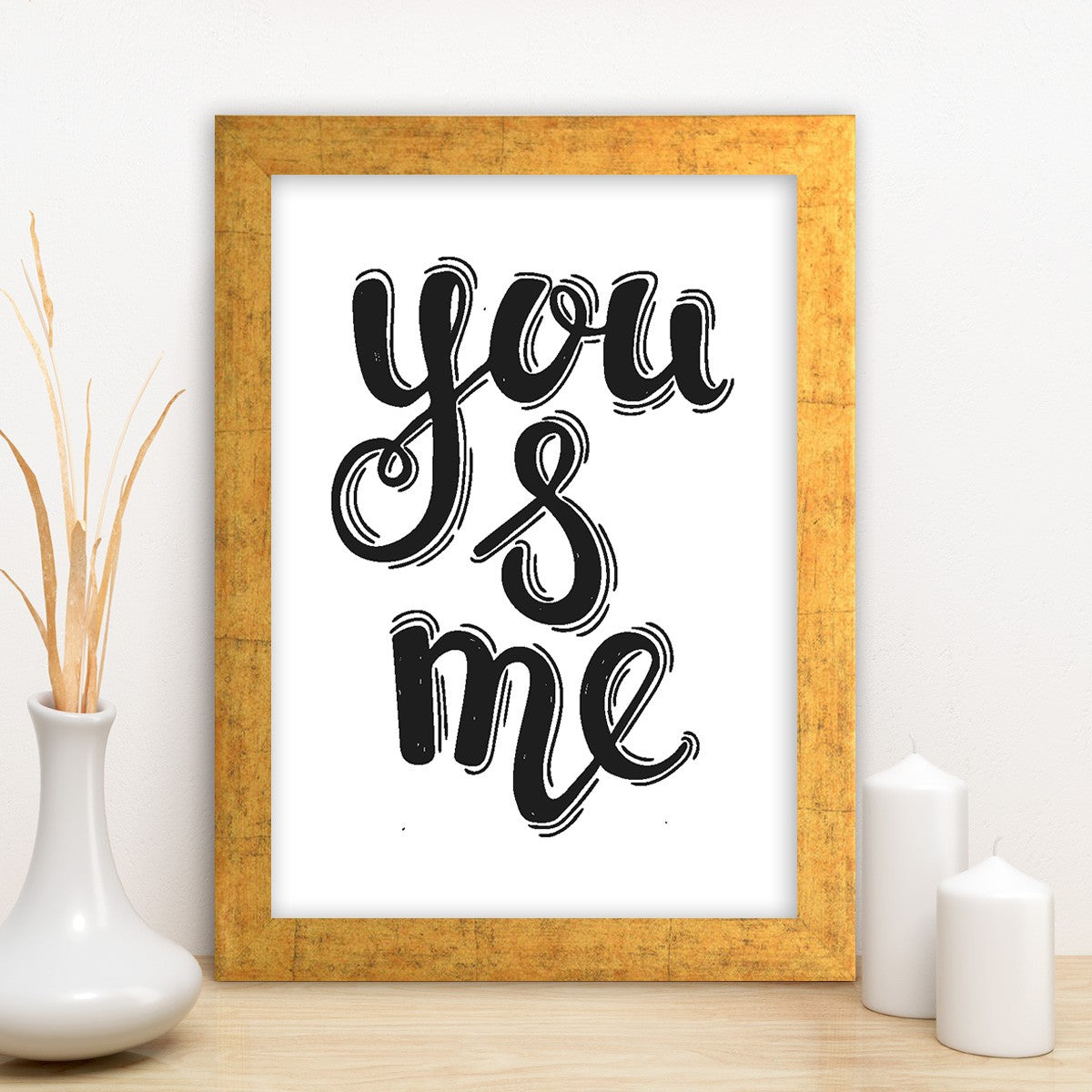 Quadro Decorativo MDF Emoldurado - Arte Multicolor 24x29cm com Moldura de Madeira 2cm