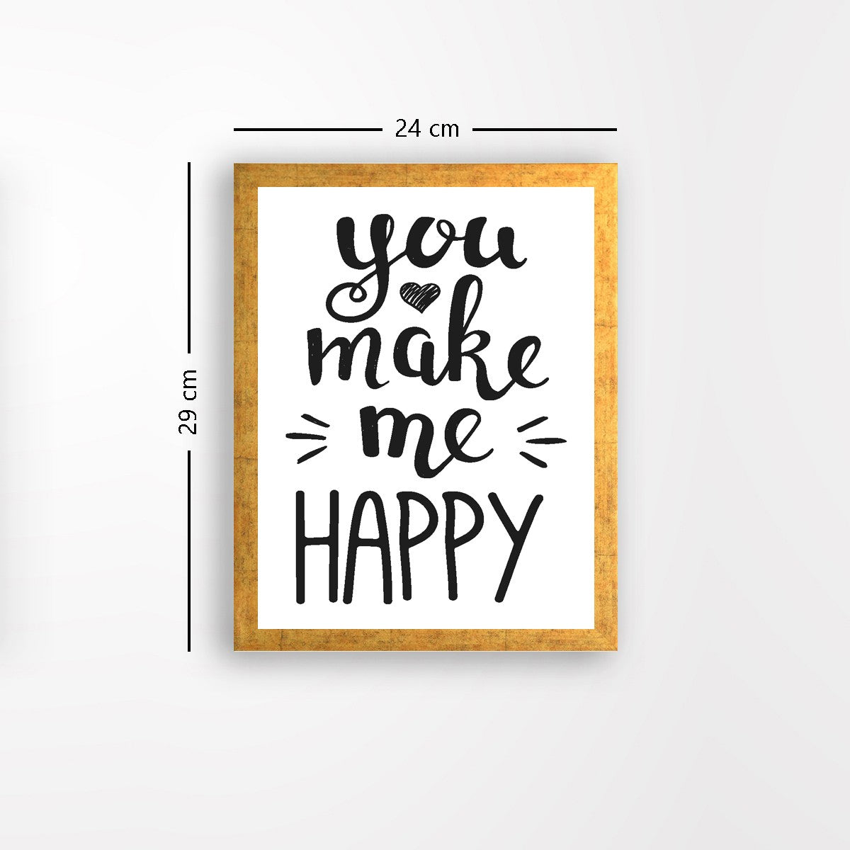 Quadro Decorativo MDF Emoldurado - Arte Multicolor 24x29cm com Moldura de Madeira 2cm