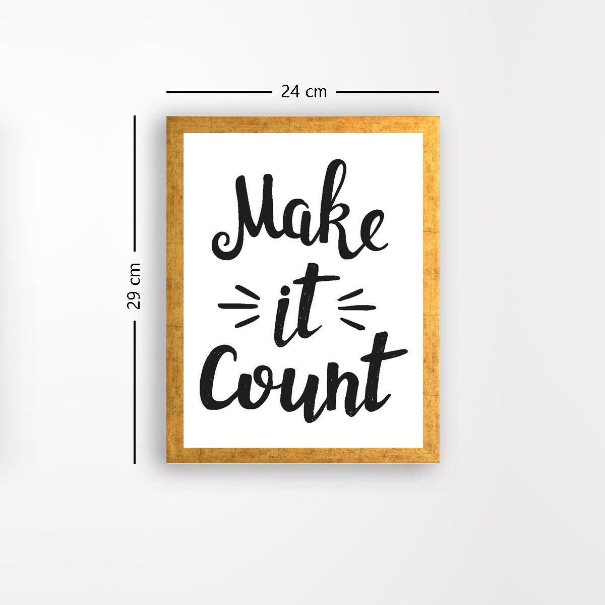 Quadro Decorativo MDF Emoldurado - Arte Multicolor 24x29cm com Moldura de Madeira 2cm