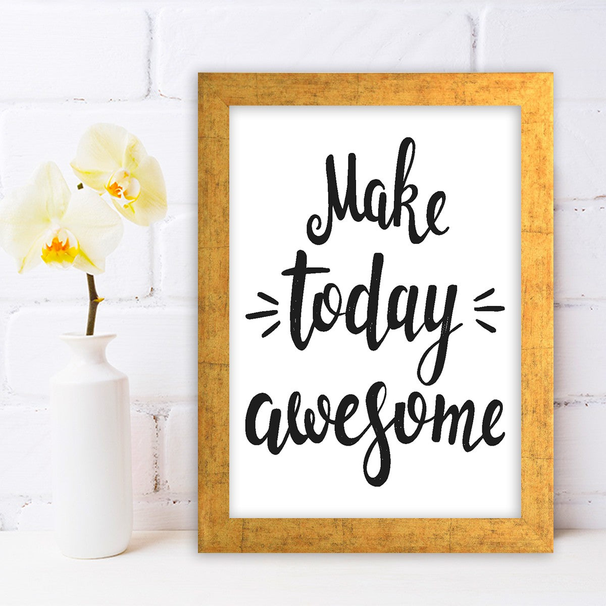 Quadro Decorativo MDF Emoldurado - Arte Multicolor 24x29cm com Moldura de Madeira 2cm