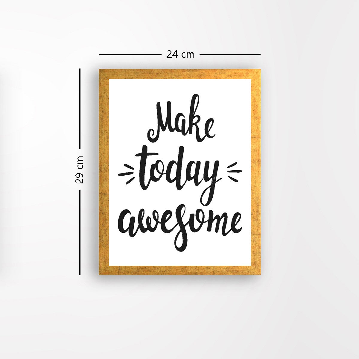 Quadro Decorativo MDF Emoldurado - Arte Multicolor 24x29cm com Moldura de Madeira 2cm