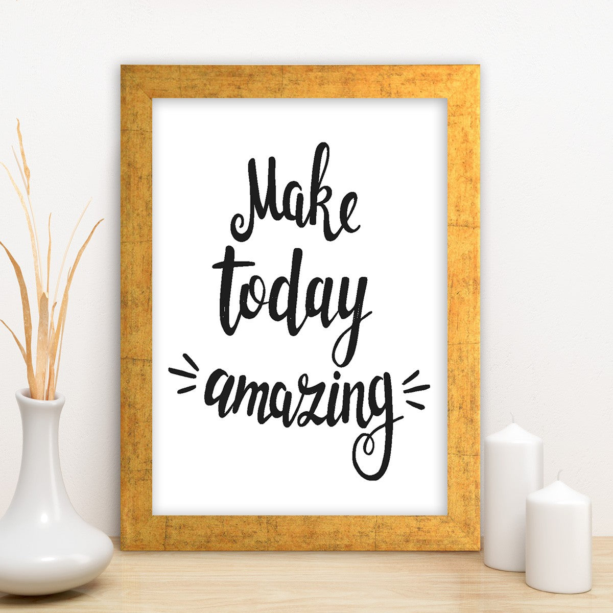 Quadro Decorativo MDF Emoldurado - Arte Multicolor 24x29cm com Moldura de Madeira 2cm