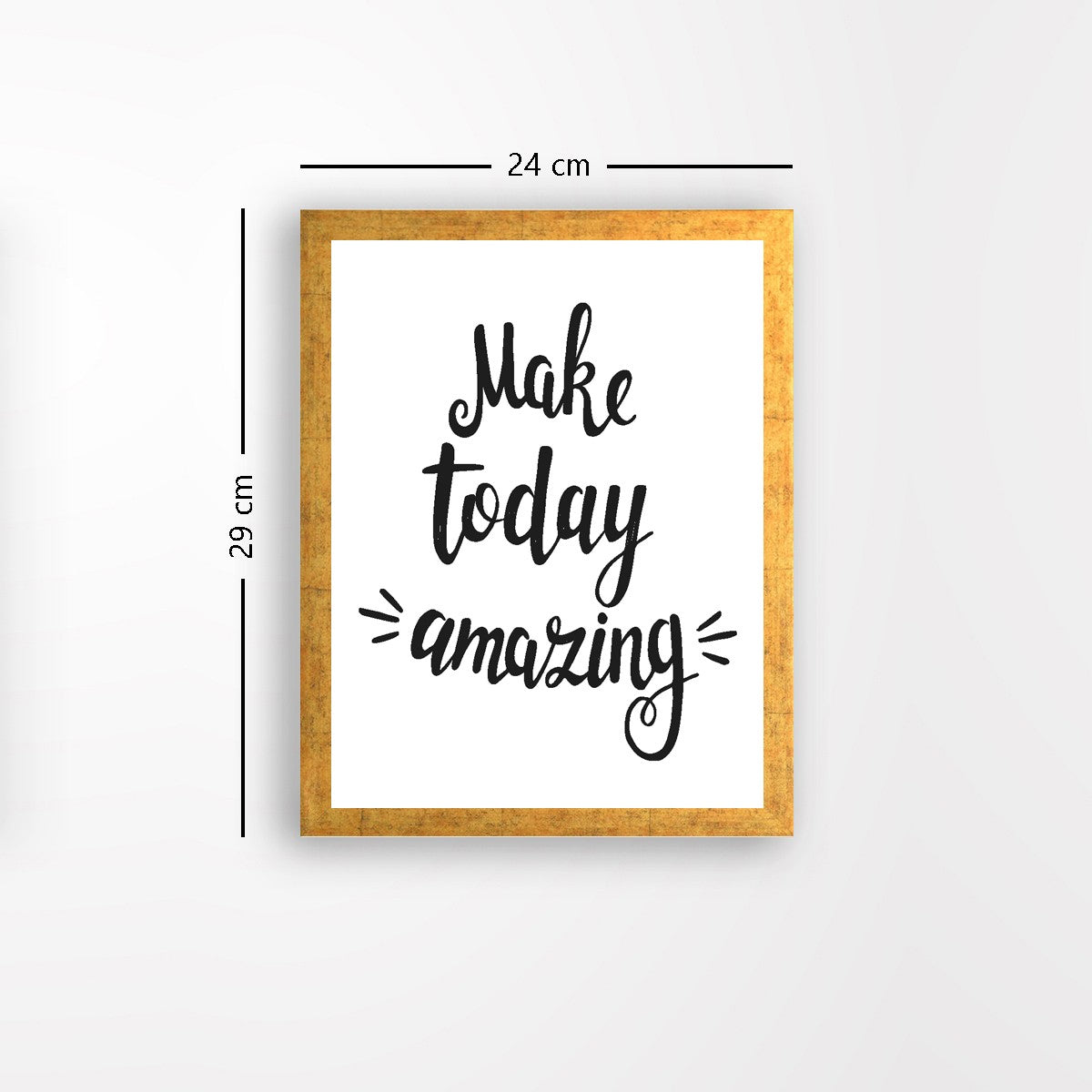 Quadro Decorativo MDF Emoldurado - Arte Multicolor 24x29cm com Moldura de Madeira 2cm