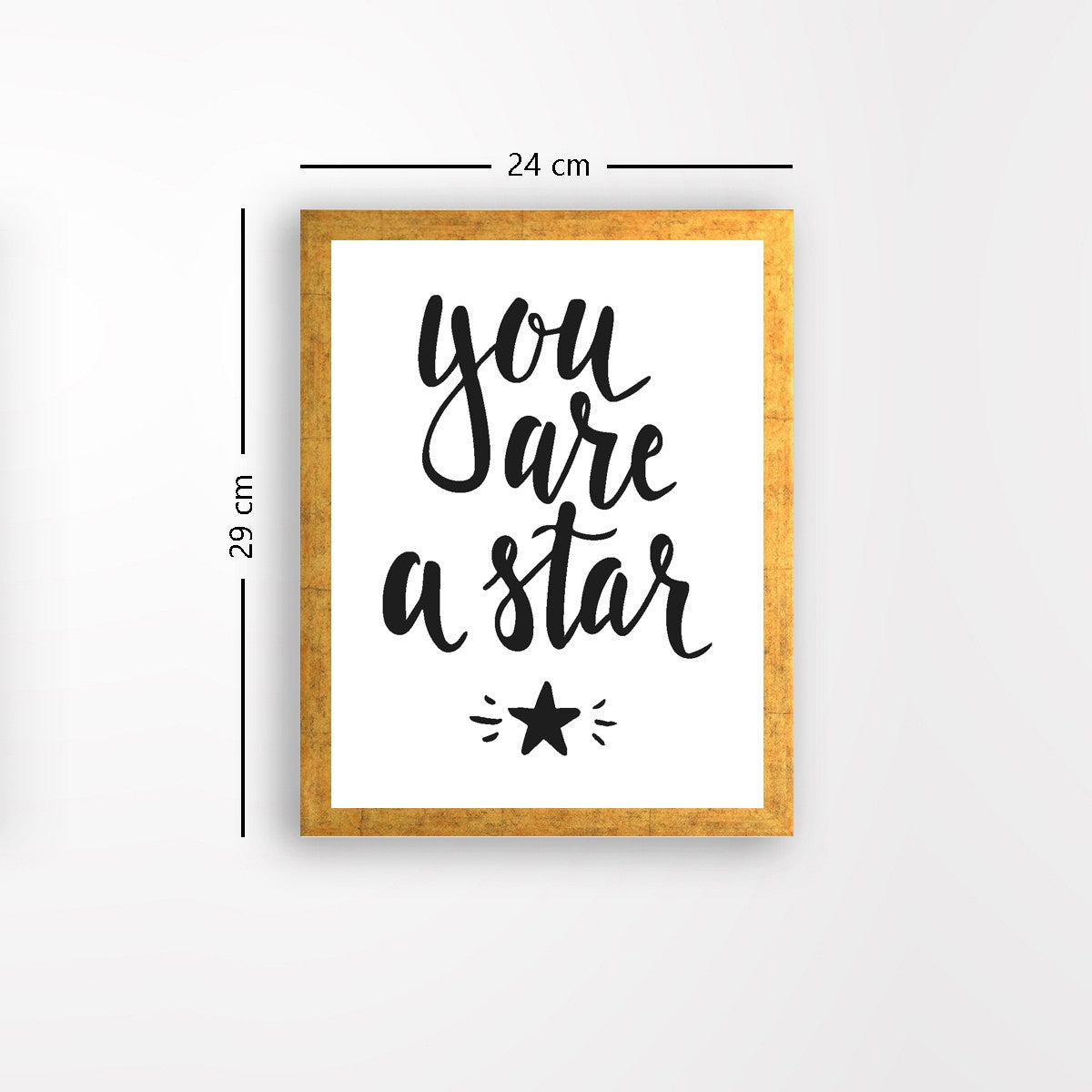 Quadro Decorativo MDF Emoldurado - Arte Multicolor 24x29cm com Moldura de Madeira 2cm