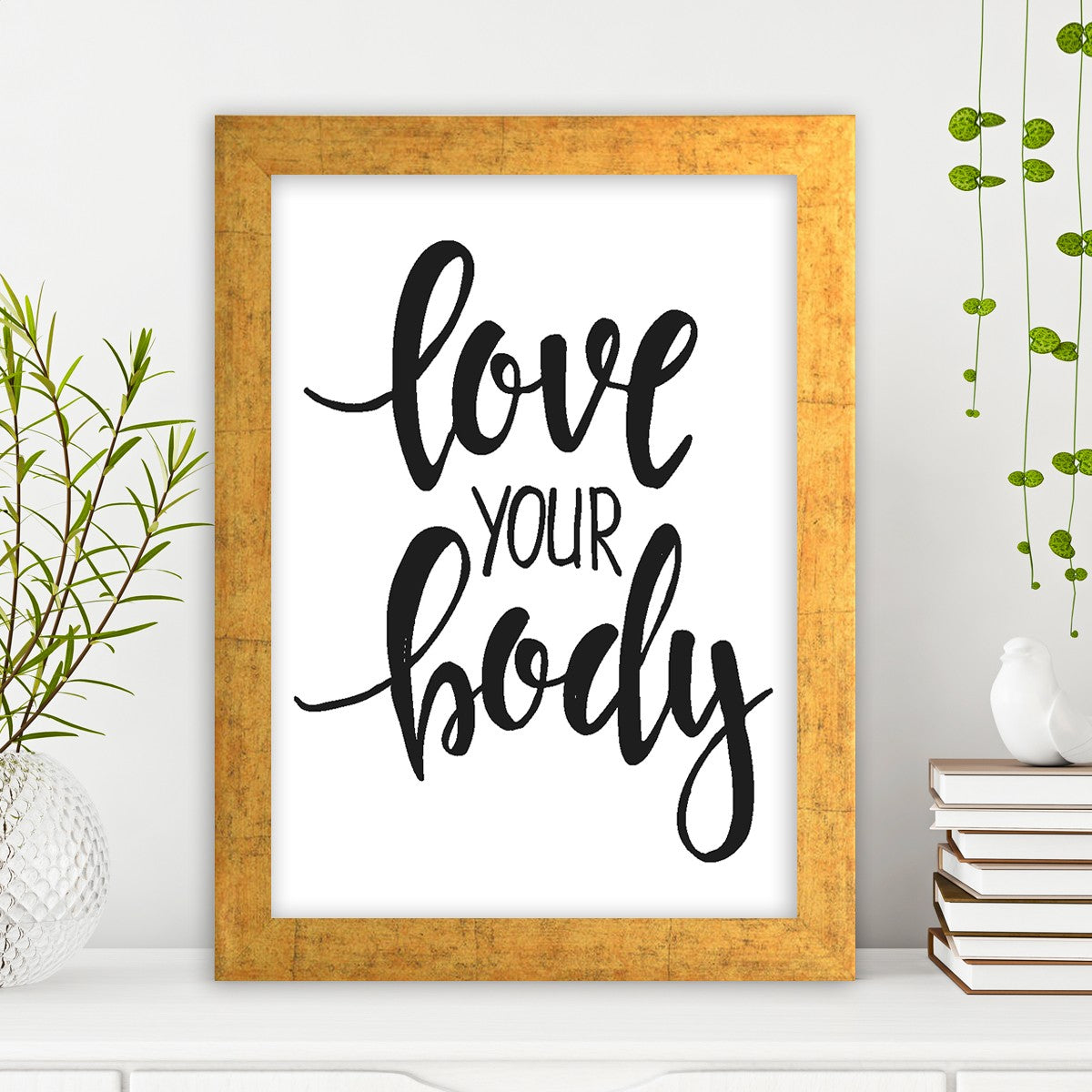 Quadro Decorativo MDF Emoldurado - Arte Multicolor 24x29cm com Moldura de Madeira 2cm