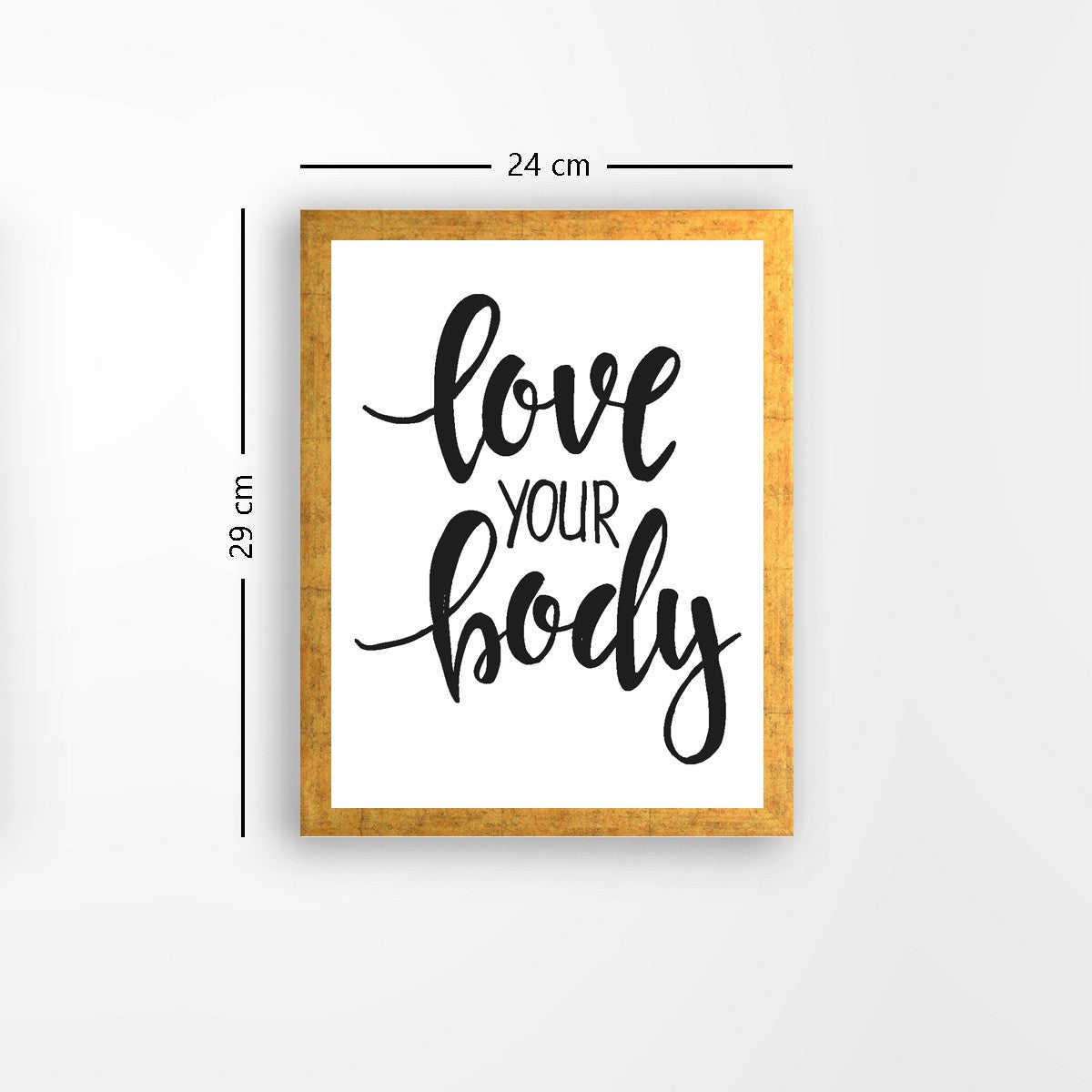 Quadro Decorativo MDF Emoldurado - Arte Multicolor 24x29cm com Moldura de Madeira 2cm