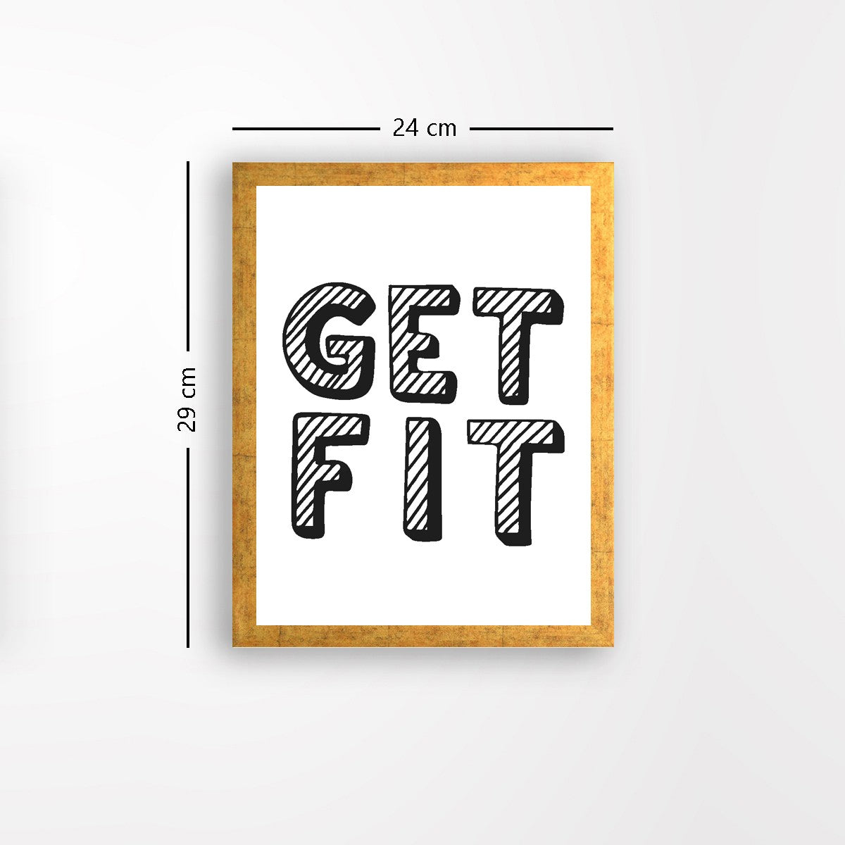 Quadro Decorativo MDF Emoldurado - Arte Multicolor 24x29cm com Moldura de Madeira 2cm