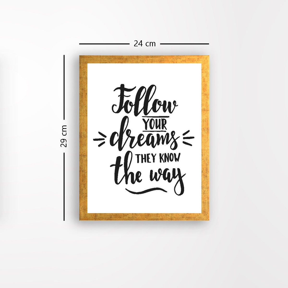 Quadro Decorativo MDF Emoldurado - Arte Multicolor 24x29cm com Moldura de Madeira 2cm