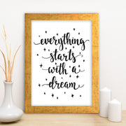 Quadro Decorativo MDF Emoldurado - Arte Multicolor 24x29cm com Moldura de Madeira 2cm