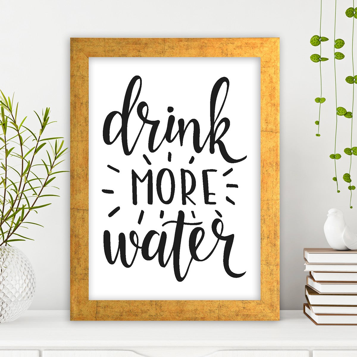 Quadro Decorativo MDF Emoldurado - Arte Multicolor 24x29cm com Moldura de Madeira 2cm