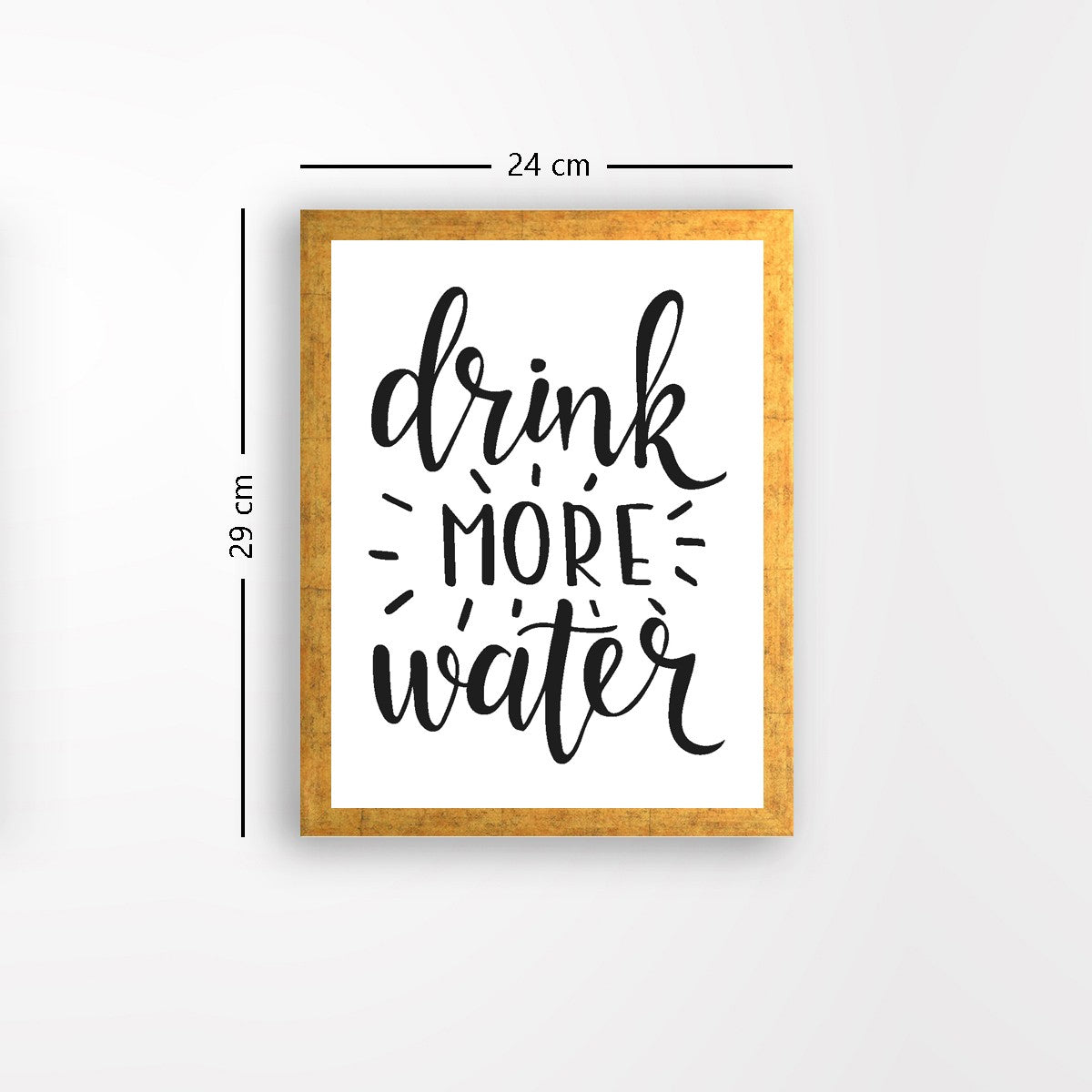 Quadro Decorativo MDF Emoldurado - Arte Multicolor 24x29cm com Moldura de Madeira 2cm