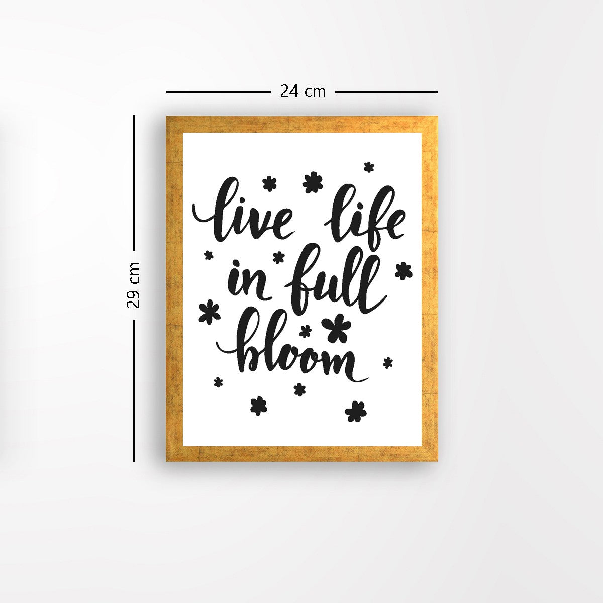 Quadro Decorativo MDF Emoldurado - Arte Multicolor 24x29cm com Moldura de Madeira 2cm