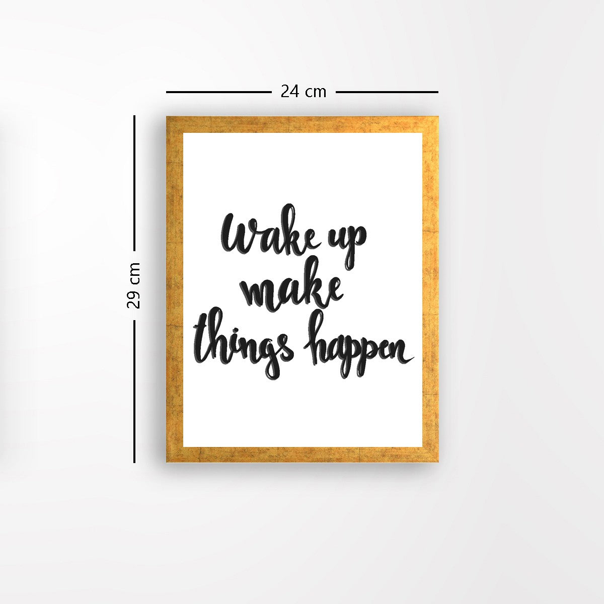 Quadro Decorativo MDF Emoldurado - Arte Multicolor 24x29cm com Moldura de Madeira 2cm