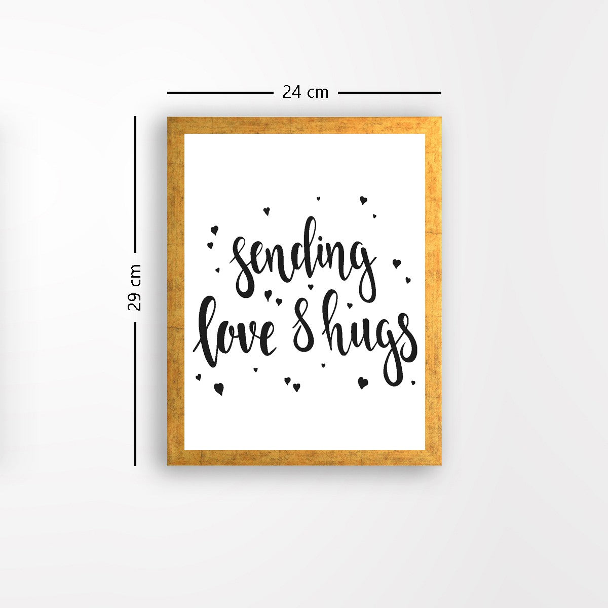 Quadro Decorativo MDF Emoldurado - Arte Multicolor 24x29cm com Moldura de Madeira 2cm