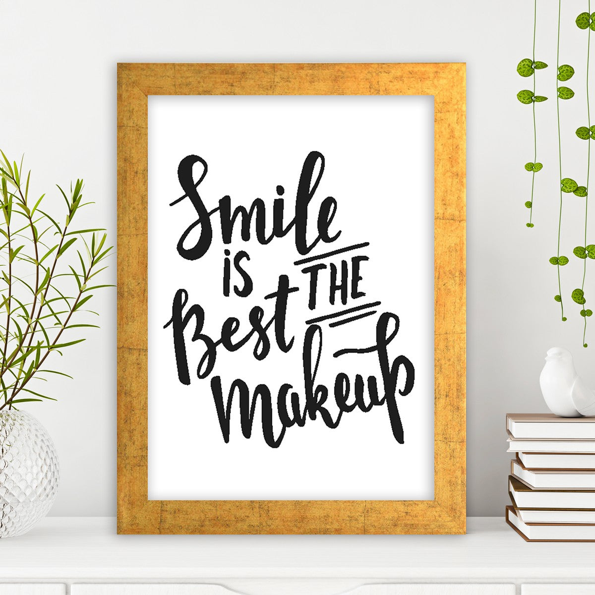 Quadro Decorativo MDF Emoldurado - Arte Multicolor 24x29cm com Moldura de Madeira 2cm