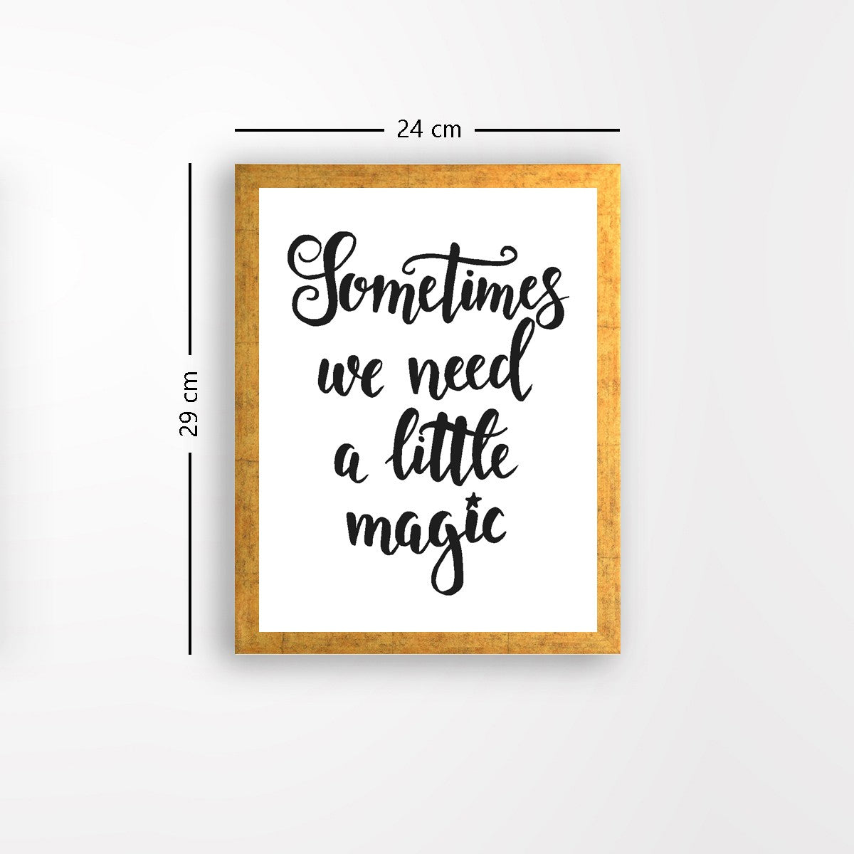 Quadro Decorativo MDF Emoldurado - Arte Multicolor 24x29cm com Moldura de Madeira 2cm