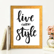 Quadro Decorativo MDF Emoldurado - Arte Multicolor 24x29cm com Moldura de Madeira 2cm