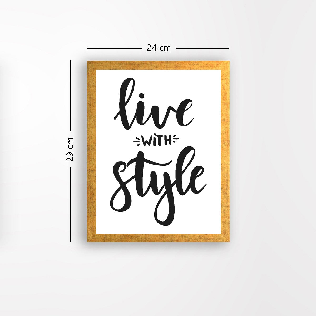 Quadro Decorativo MDF Emoldurado - Arte Multicolor 24x29cm com Moldura de Madeira 2cm