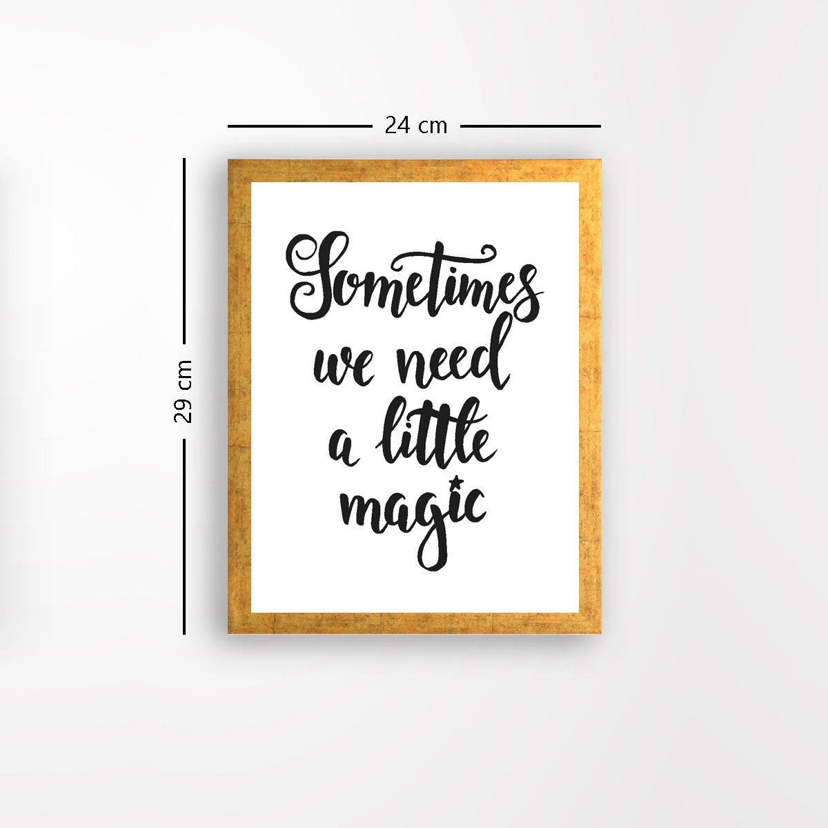 Quadro Decorativo MDF Emoldurado - Arte Multicolor 24x29cm com Moldura de Madeira 2cm