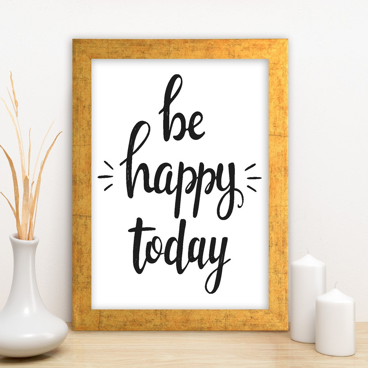 Quadro Decorativo MDF Emoldurado - Arte Multicolor 24x29cm com Moldura de Madeira 2cm