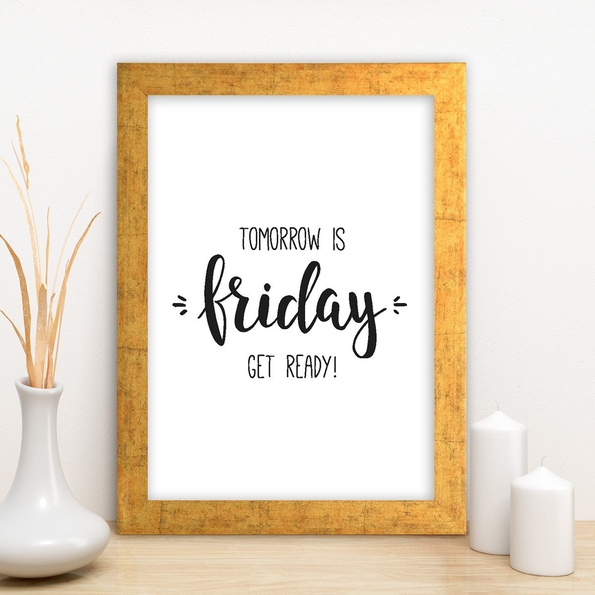 Quadro Decorativo MDF Emoldurado - Arte Multicolor 24x29cm com Moldura de Madeira 2cm