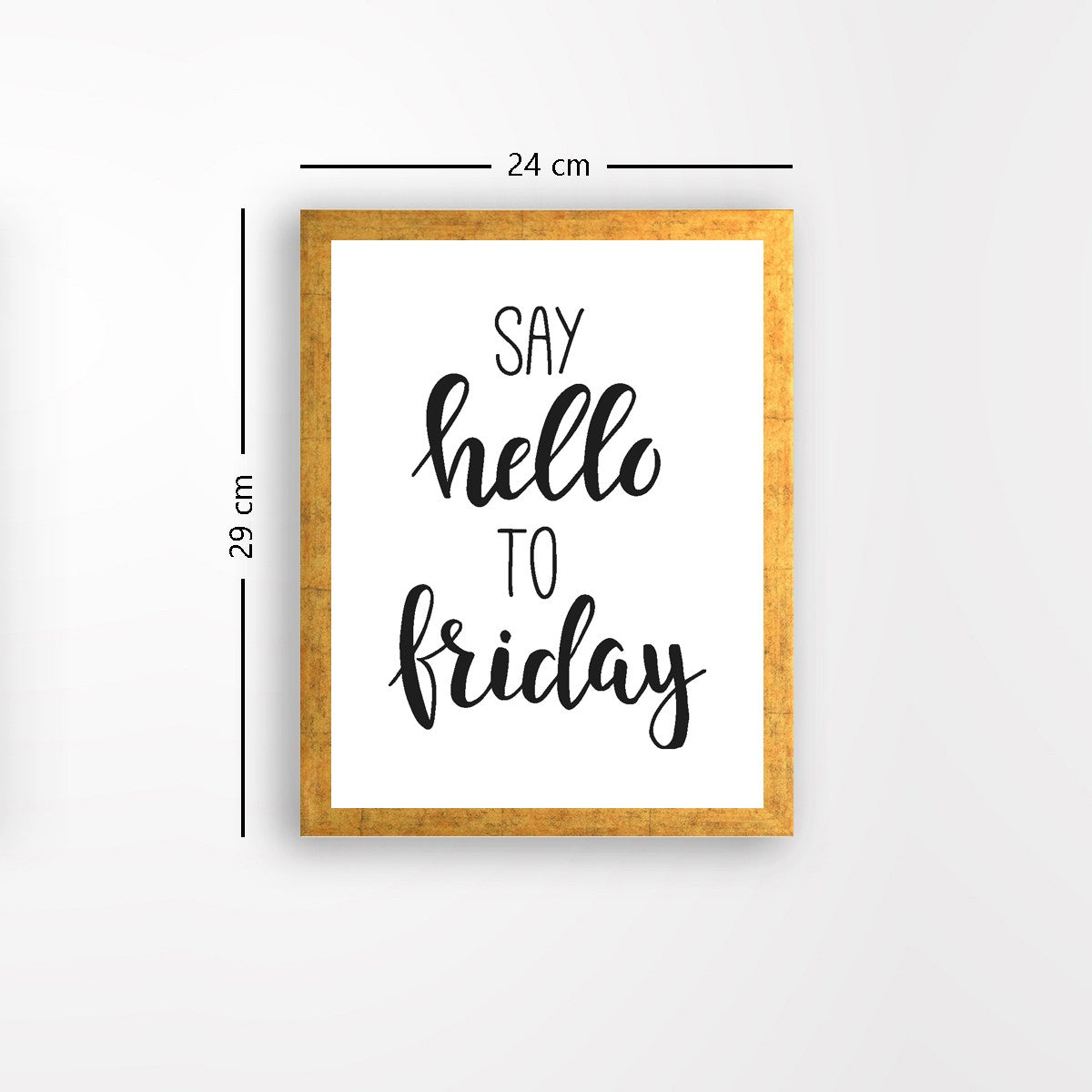 Quadro Decorativo MDF Emoldurado - Arte Multicolor 24x29cm com Moldura de Madeira 2cm