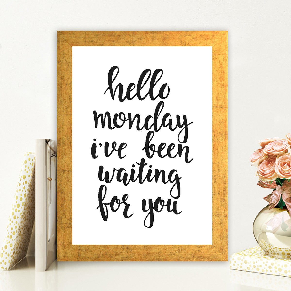 Quadro Decorativo MDF Emoldurado - Arte Multicolor 24x29cm com Moldura de Madeira 2cm