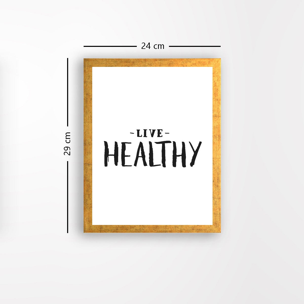 Quadro Decorativo MDF Emoldurado - Arte Multicolor 24x29cm com Moldura de Madeira 2cm