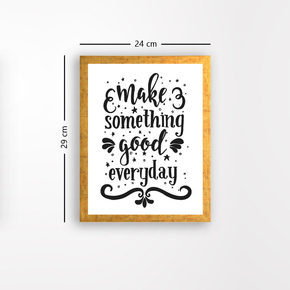 Quadro Decorativo MDF Emoldurado - Arte Multicolor 24x29cm com Moldura de Madeira 2cm