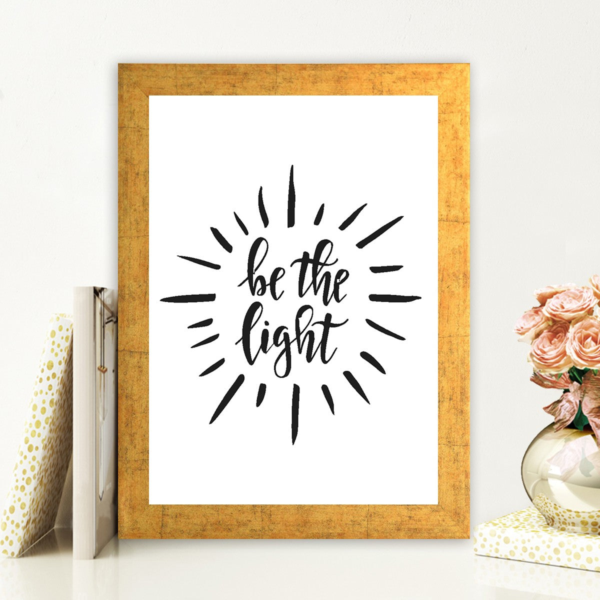 Quadro Decorativo MDF Emoldurado - Arte Multicolor 24x29cm com Moldura de Madeira 2cm